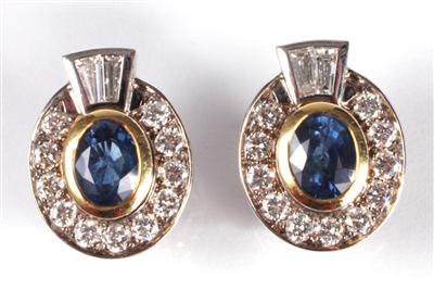 2 Brillant-Diamant - Ohrsteckclipse zus. ca. 1,50 ct - Antiques, art and jewellery