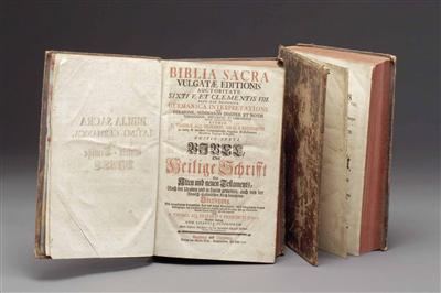 Biblia sacra Vulgatae Editionis ..., Bibel oder Heilige Schrift des Alten und neuen Testaments ... - Arte, antiquariato e gioielli