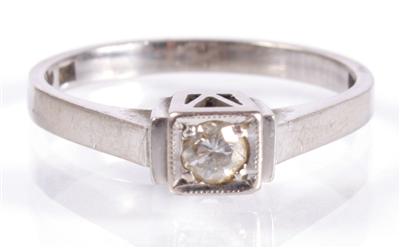 Brillantdamenring ca. 0,15 ct - Antiques, art and jewellery