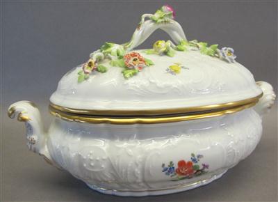 Ovale kleine Deckelterrine, Meissen, 2. Hälfte 20. Jhdt. - Kunst, Antiquitäten und Schmuck