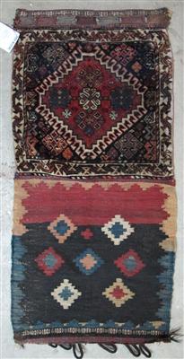 Khamsch Taschenfront ca. 116 x 56 cm (inkl. Rückteil) Südwestpersien (Iran) Ende 19. Jhdt. - Antiques, art and jewellery