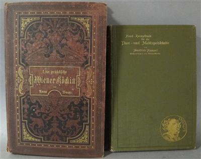 Konvolut von 2 Wiener Kochbüchern: a) Friedrich Hampel - Antiques, art and jewellery