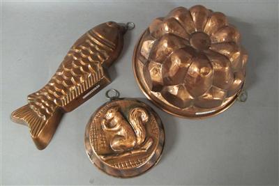 3 verschiedene Kupfermodel - Kunst, Antiquitäten und Schmuck