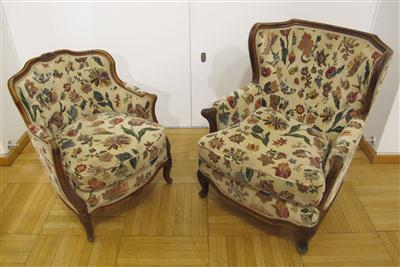 2 Fauteuils im Barockstil, 20. Jhdt. - Arte, antiquariato e gioielli