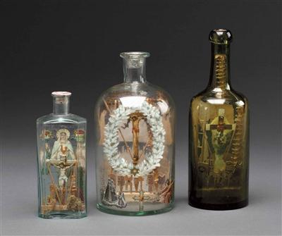 3 Flascheneingerichte um 1900 - Arte, antiquariato e gioielli