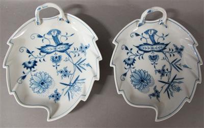 2 Blattschalen, Meissen, 20. Jhdt. - Antiques, art and jewellery