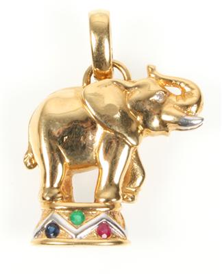 Diamantanhänger "Elefant" - Arte, antiquariato e gioielli