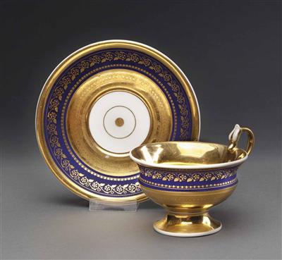 Sammeltasse mit Untertasse, Deutsch um 1840 - Arte, antiquariato e gioielli