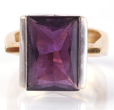 Amethystdamenring - Antiques, art and jewellery