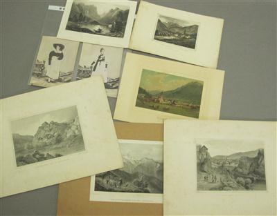 Konvolut von 8 Stück Druckgrafik und Fotos: - Arte, antiquariato e gioielli