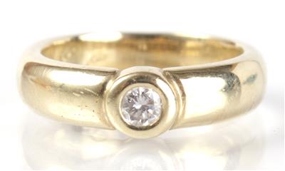 Brillantsolitär ca. 0,15 ct - Antiques, art and jewellery