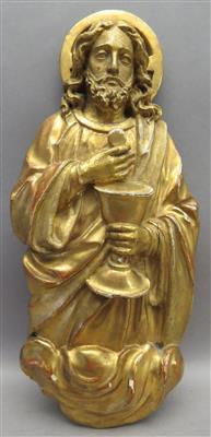 "Christus mit Kelch und Hostie", Relief um 1900 - Arte, antiquariato e gioielli
