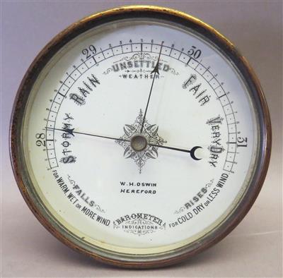 Barometer, W. H. Oswin Hereford, England um 1900 - Um?ní, starožitnosti, šperky