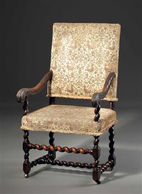 Englisches Armlehnfauteuil, Charles II., 2. Hälfte 17. Jhdt. - Kunst, Antiquitäten und Schmuck