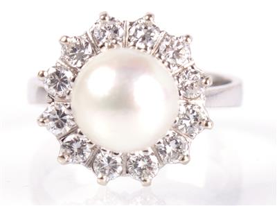 Brillantdamenring zus. ca. 0,60 ct - Antiques, art and jewellery