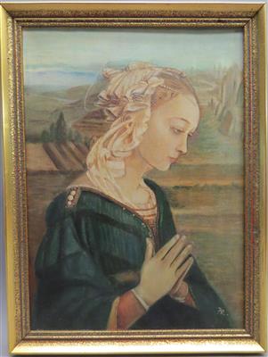 Monogrammist J. R., 20. Jhdt. nach Filippo LIPPI - Kunst, Antiquitäten und Schmuck