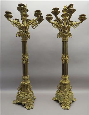 Paar Kandelaber im Barockstil - Antiques, art and jewellery