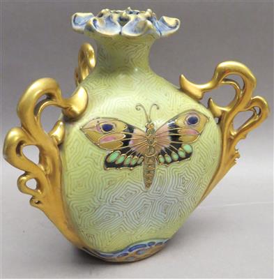 Jugendstil-Vase, Fa. Stellmacher  &  Kessel, Turn/Teplitz um 1900 - Um?ní, starožitnosti, šperky