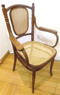 Buchenbugholz-Armlehnsessel, Thonet um 1880/1900 - Kunst, Antiquitäten und Schmuck