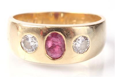 Brillantring zus. ca. 0,60 ct - Antiques, art and jewellery