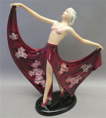 Figur "Champagner", Fa. Goldscheider Wien um 1940 - Kunst, Antiquitäten und Schmuck