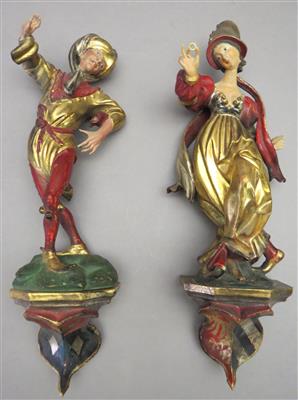 2 Figuren "Moriskentänzer" und "Tänzerin mit Ring" - Kunst, Antiquitäten und Schmuck