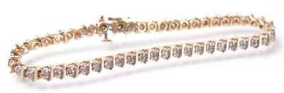 Diamantarmkette zus. ca. 1,30 - Arte, antiquariato e gioielli