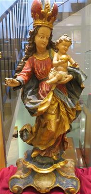 Madonna mit Kind, Bildhauerfamilie Falkner aus Axams in Tirol, 20. Jhdt. - Arte, antiquariato e gioielli