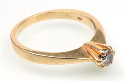 Solitärring ca. 0,15 ct - Arte, antiquariato e gioielli