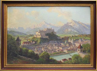 Karl HUBER Salzburger Maler d.20. Jhdts - Kunst, Antiquitäten und Schmuck