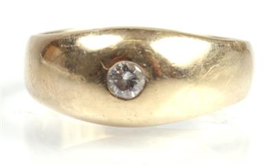 Brillantdamenring ca. 0,10 ct - Antiques, art and jewellery