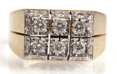 Brillantring zus. ca. 0,70 ct - Kunst, Antiquitäten und Schmuck