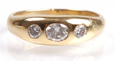 Diamant-Brillantring zus. ca.0,40 ct - Arte, antiquariato e gioielli
