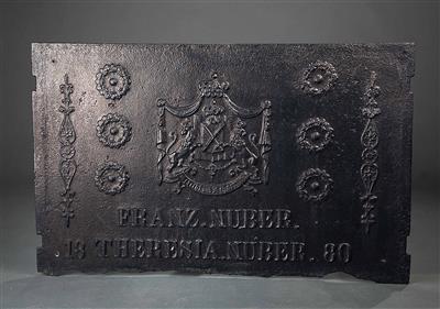 Gusseiserne Ofenplatte um 1880 - Arte, antiquariato e gioielli