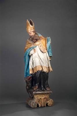 Hl. Bischof (Magnus von Füssen?), 18. Jhdt. - Antiques, art and jewellery