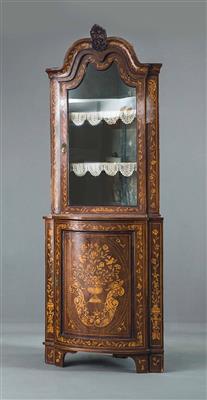 Neoklassizistischer Eckaufsatz-Vitrinenschrank, Holland, 19. Jhdt. - Antiques, art and jewellery