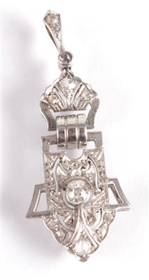 Altschliffdiamantanhänger ca. 0,15 ct - Antiques, art and jewellery