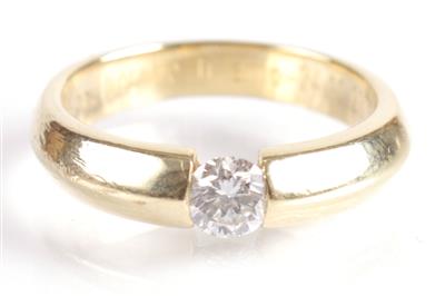 Brillantring ca. 0,30 ct - Antiques, art and jewellery