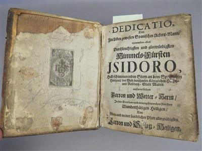 Bauernregeln und humorvolle Predigten, zwei barocke Bücher in 1 gebunden: a) Franz Anton Oberleitner - Antiques, art and jewellery