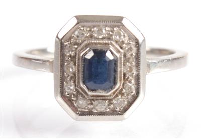 Diamantdamenring zus. ca. 0,10 ct - Antiques, art and jewellery