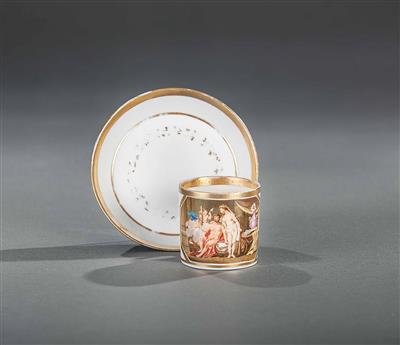 Sammeltasse mit Untertasse, Thüringen um 1800 - Kunst, Antiquitäten und Schmuck