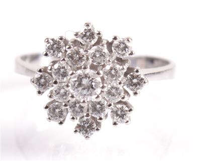 Brillantring zus. ca. 0,60 ct - Antiques, art and jewellery