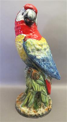 Großer Papagei, Gmunden, 2. Hälfte 20. Jhdt. - Sommerauktion (Kunst & Antiquitäten)