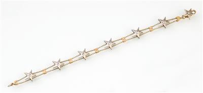 Brillantarmkette zus. ca. 0,12 ct - Kunst, Antiquitäten und Schmuck