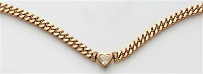 Brillantdiamantcollier zus. ca. 3,45 ct - Arte, antiquariato e gioielli