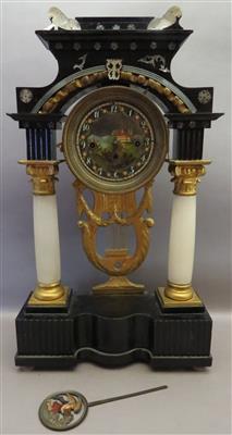 Biedermeier-Kommodenuhr - Antiques, art and jewellery