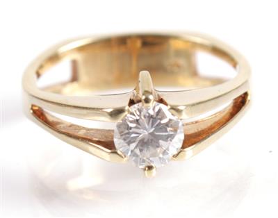 Solitärring ca. 0,60 ct - Antiques, art and jewellery