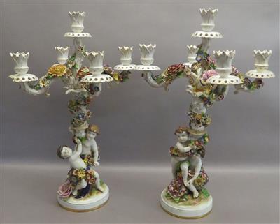 2 Kerzenleuchter, Deutsch, um 1900 - Kunst, Antiquitäten und Schmuck