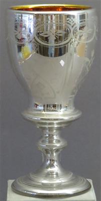 Silberglas-Pokal, Böhmen 3. Drittel 19. Jhdt. - Arte, antiquariato e gioielli
