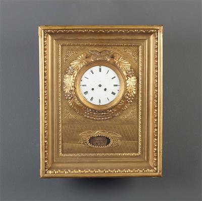 Biedermeier-Rahmenuhr um 1830 - Kunst, Antiquitäten und Schmuck